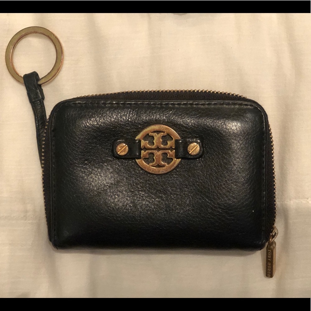 Tory Burch Amanda Zip Coin Purse Black